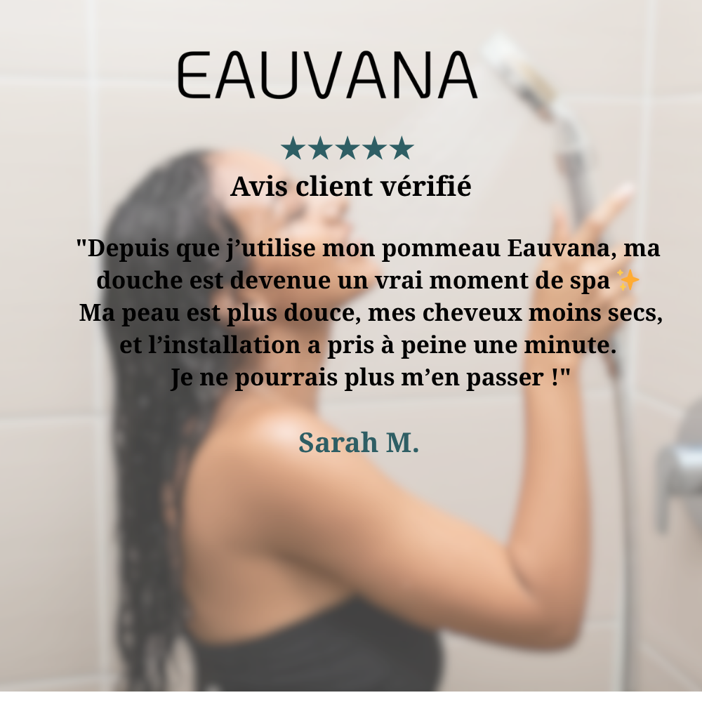 Pommeau de douche filtrant + vitamine C