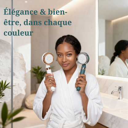 Pommeau de douche filtrant + vitamine C